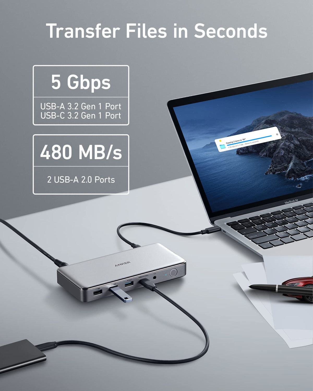 Anker <b>563</b> USB-C Docking Station (10-in-1)