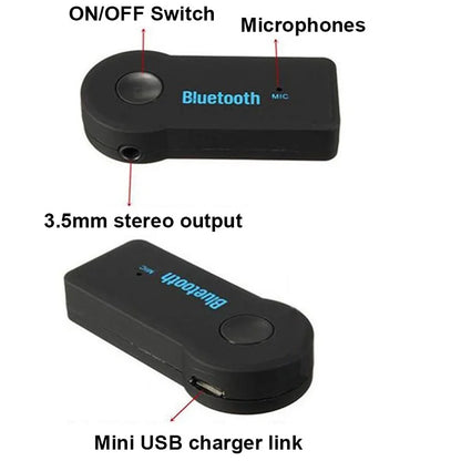 AUX Car Bluetooth Receiver,3.5Mm Socket 5.0 Wireless Bluetooth Adapter,Audio Converter Mobile Phone Hands-Free Stereo